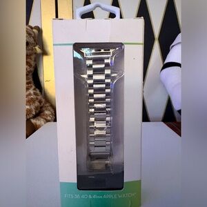 Stainless Steel Link Watch Band - Silver